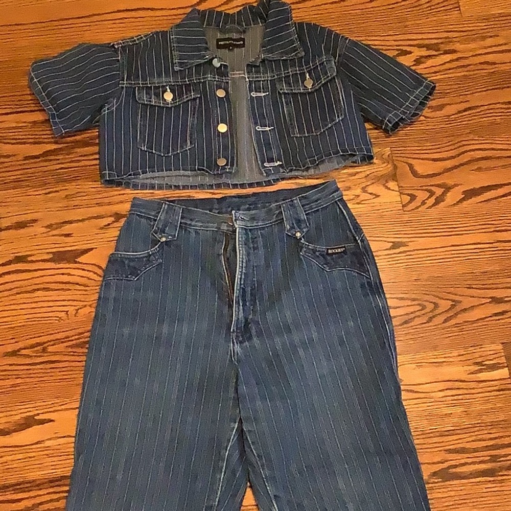 striped Jean outfit